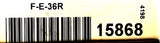 Tri-Tronics F-E-36R Fiber Optic Light Guide .046" Fiber Diameter .065" Sense Tip