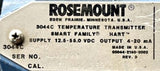 Rosemount 3044C-A1M5 Temperature Transmitter 12.5/55VDC 4/20mA
