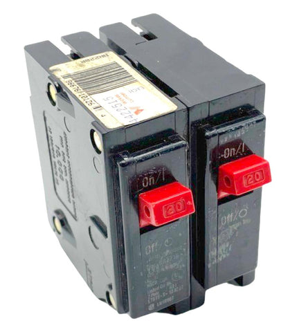 Westinghouse BR220R 2-Pole Twin Circuit Breaker 20A 120/240VAC