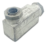(Lot Of 3) KONDU LB-2 Conduit Body 1/2IN Steel Unthreaded 2-Bay
