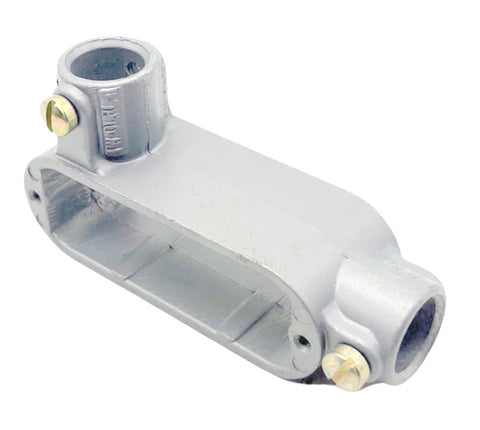 (Lot of 2) Killark TW-OLRL-1  Aluminum Conduit Body 4.8 Cubic IN Unthreaded