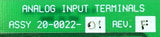 Hench Controls 20-0022-01 Analog Input Terminal 14 Channel Revision D