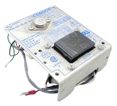 Condor HA15-0.9-A+ DC Power Supply 100/240V 50/60HZ 0.9A Gray Metal Enclosure