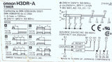 Omron H3DR-A Analog Solid State Timer Module  0.1SEC - 120HRS 24VDC 50/60HZ