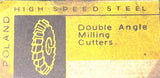 HS Poland 2 3/4 x 1/2 x 1-90° Double Angle Milling Cutters Steel