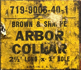Browne & Sharpe 719-9006-40-1 Arbor Collar 2-1/2" Long  x 1" Hole