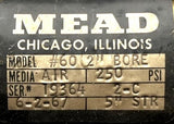 Mead 19364 2-C Pneumatic Air Cylinder Model#60 2" Bore 5" Stroke