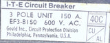 ITE EF3-B150 3-Pole Circuit Breaker 150A 600VAC 3-Phase Bolt-On - Sold As Is