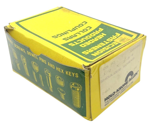 Holo-Krome/Allen 08086 Shoulder Screws 1/2" x 2-3/4" 25 Count Threaded