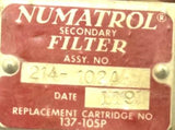 Numatrol 214-102A Pneumatic Secondary Filter 1/8IN NPT