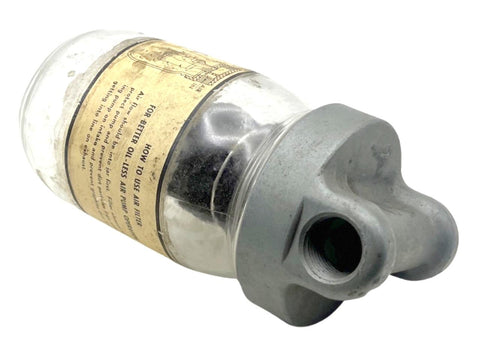 Allen Bradley AB- 671 Air Compressor Filter W/ Glass Enclosure & Threaded Valve