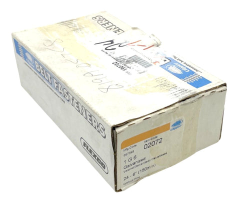 Clipper 02072 Galvanized Belt Fastener 6" Without Pins - Box of (12)