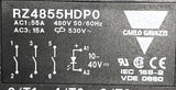 Carlo Gavazzi RZ4855HDP0 Solid State Relay 55A 480VAC 50/60HZ 10-40VDC