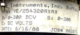 Yokogawa YE/254320RXRX Panel Meter 0-300 DC Volts Type 254 Analog Display