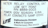 LFE 8889-2003 Meter Relay Control Unit 120V 50/60HZ 6.8VA Low Set Point