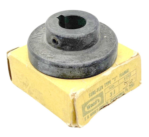 (Lot of 2) TB Woods 3J Sure Flex Metal Flange 5/8" Bore 9200 Max RPM