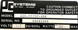 JC Systems 620-TC/TC-488 Environmental Chamber Programmer 117V 50/60HZ 25W Max