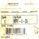 Western MPF-4-36 Teflon Hose Pigtail Assembly 1/4" Female Braided