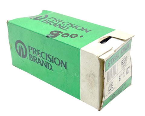 Precision Brand 16320 Steel Shim .005 Gauge (.127MM) 6" x 100"
