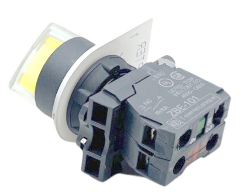 Telemecanique ZBE-101 Switch (2 Module) 14mA 230V Black/White