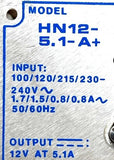 Condor HN12-5.1-A+ DC Power Supply 100/240V 50/60HZ 0.8A Metal Enclosure