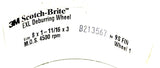 3M Scotch-Brite 2181 EXL Deburring Wheel 8" x 1" - 11/16" x 3" 4500RPM 9S FIN