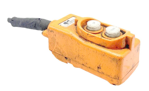 Cableform CFM61 Up/Down Push Button Pendant Control 220VAC 25A 2HP Orange