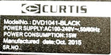 Curtis DVD1041-BLACK DVD Player 100/240VAC 50/60HZ 15W (No Remote)