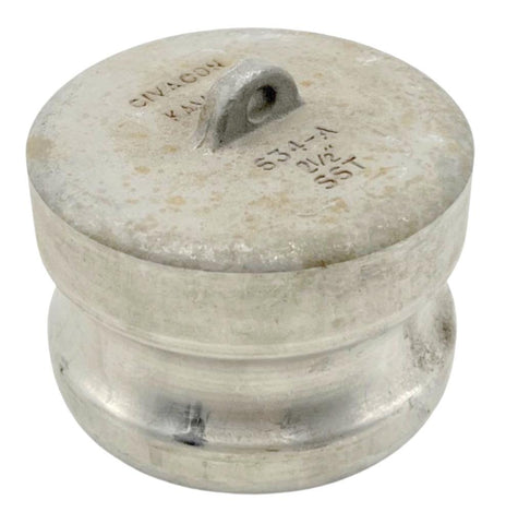 Civacon/Kamlok 634-A Dust Plug 2-1/2" Bore Stainless Steel Unthreaded