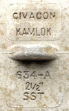 Civacon/Kamlok 634-A Dust Plug 2-1/2" Bore Stainless Steel Unthreaded