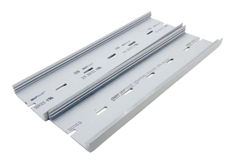 (Lot of 2) RDI 2TK Series DIN Mounting Rail Snaptrack Gray Plastic