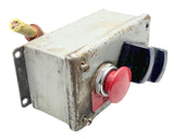 Hoffman E-2PB Steel Electrical Enclosure W/ Emergency Stop Type 12/13 Gray