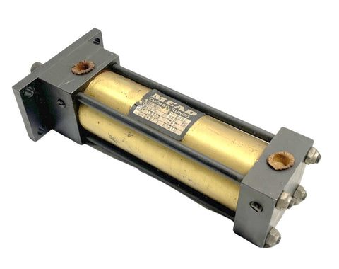 Mead Model #60 Pneumatic Air Cylinder 2" Bore 5" Stroke 250PSI Gold Metal Finish