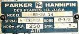 Parker Hannifin BB-2A-14 (Long) Pneumatic Air Cylinder 2.5" Bore 5" Stroke