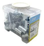 (Lot of 50) Halex EMT 62805B Set Screw Coupling 1/2" Chrome Finish