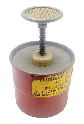 Protectoseal No. 236 Plunger Can 1PT/.47Litre Red Vintage