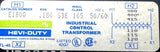 General Signal E180Q Industrial Control Transformer .180KVA 50/60HZ Type SBE
