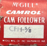 (Lot of 2) McGill CFH-5/8 Camrol Cam Follower Roller Bearing B-5 Threaded