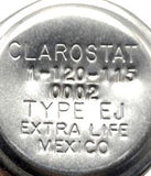 Clarostat 1-120-115 Potentiometer Type EJ Extra-Life Stainless Steel