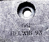 (Lot of 8) Helwig 93 Carbon Brush Type 661 Gray Unthreaded Bore