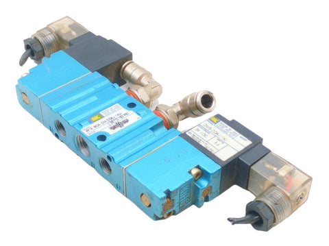 MAC 461A-BOA-DM-DDAJ-1KJ 5/3-Way Solenoid Valve 1/4" NPT 24VDC 5.4W 35-150PSI