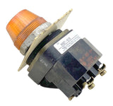 (Lot of 2) Allen Bradley 800T-Q10 Orange Pilot Light 120V 50/60HZ Series T