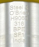 Steel & O'Brien STL14AM7 BPE Clamp x AWF Ferrule 1-1/2" x 1" Stainless Steel