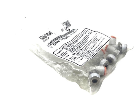 (Lot of 4) SMC KQ2L07-35NS Male Elbow Fitting Stainless Steel NPT