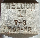 Weldon H69-HS 1" 7-8 End MIlling Cutter Tool 8-Tooth