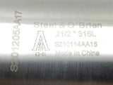 Steel & O'Brien S201205AA17 Pipe Fitting Stainless Steel 316L 2-1/2" Bore
