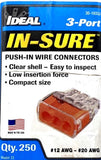 (Lot of 57) Ideal 30-1033J Push-In Wire Connectors #12 AWG - #20 AWG Model 33