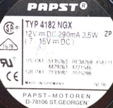 Papst-Motoren Typ 4182 NGX DC Axial Compact Fan Sleeve Bearing 12VDC 3.5W 290mA