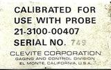 Clevite 21-3100-00407 Surface Gauge Probe Calibrate/Balance
