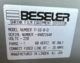 Beseler T-16-8 Heat Shrink Tunnel 16" x 8" 220V Single Phase T-16-8-D
